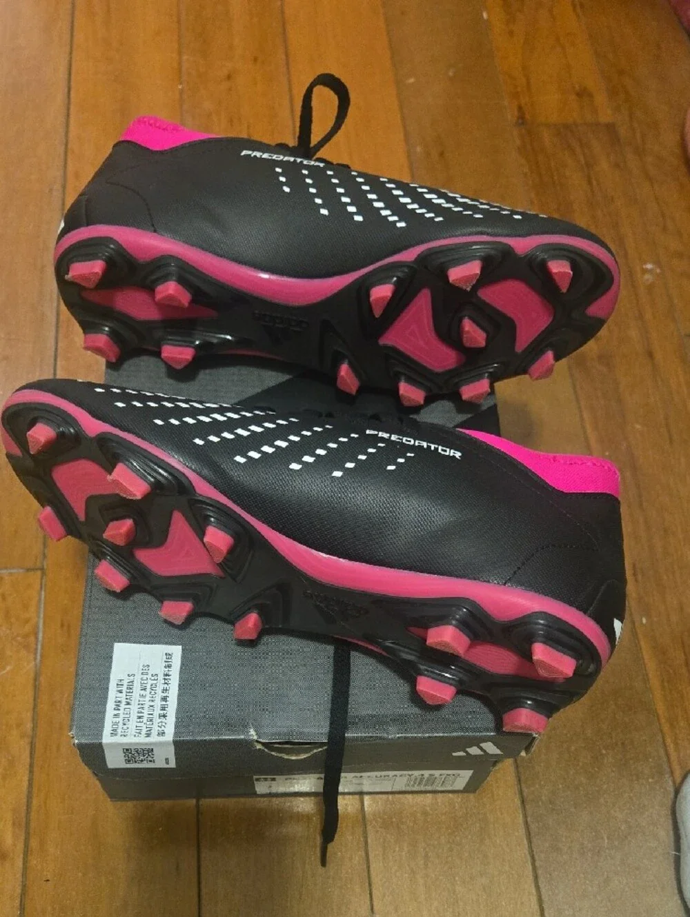 adidas Women's Black & Pink Soccer Cleats